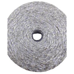 Angel Çanta Aksesuar Özel Sarım Simli Kağıt İp Ebruli Gri Renk - 5