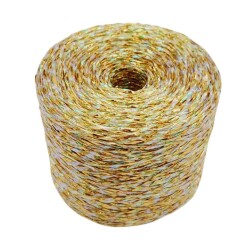 Angel Çanta Aksesuar Özel Sarım Simli Kağıt İp Ebruli Koyu Gold Renk - Angel Çanta Aksesuar