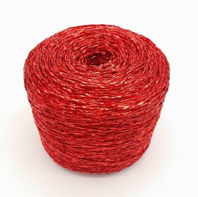 Angel Çanta Aksesuar Özel Sarım Simli Kağıt İp Koyu Kırmızı Renk - 1