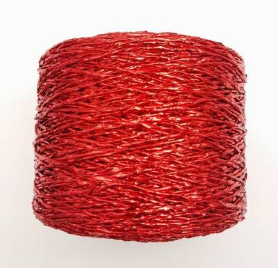 Angel Çanta Aksesuar Özel Sarım Simli Kağıt İp Koyu Kırmızı Renk - 2