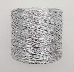 Angel Çanta Aksesuar Özel Sarım Simli Kağıt İp Mat Açık Gri Renk - 2