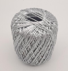 Angel Çanta Aksesuar Trio Simli Gri Renk İp - Angel Çanta Aksesuar