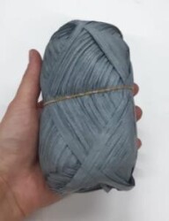 Angel Çanta Aksesuar Özel Sarım Rafya No:1 Koyu Gri - Angel Çanta Aksesuar