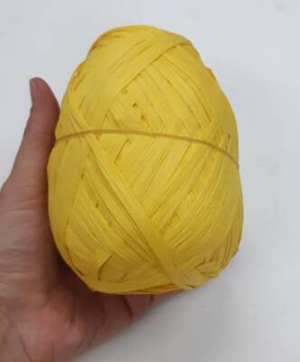 Angel Çanta Aksesuar Özel Sarım Rafya No:9 Sarı - 1