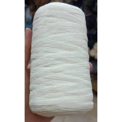 Angel Çanta Aksesuar Özel Sarım Yeni İthal Rafya İp (Krem ) - 1