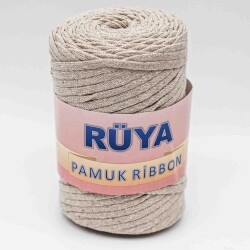 Angel Çanta Aksesuar Bej Renk Pamuk Ribbon No:8 - Angel Çanta Aksesuar