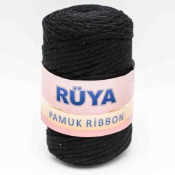 Angel Çanta Aksesuar Siyah Renk Pamuk Ribbon No:7 - Angel Çanta Aksesuar