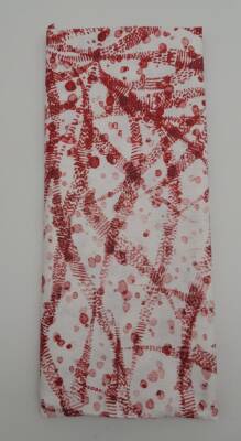 Angel Çanta Aksesuar 120X50 Cm Bordo Şerit Desen Pamuklu Astarlık Kumaş No:14 - 1