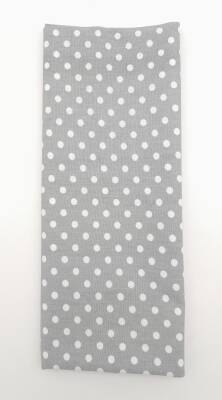 Angel Çanta Aksesuar 120x50 cm Gri Renk Küçük Puantiyeli Pamuklu Astarlık Kumaş No:23 - 1