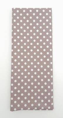 Angel Çanta Aksesuar 120x50 cm Koyu Gül Kurusu Renk Küçük Puantiyeli Pamuklu Astarlık Kumaş No:24 - 1