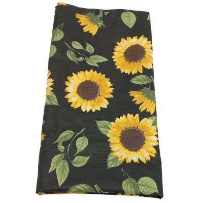 Angel Çanta Aksesuar 120X50 Cm Pamuklu Astarlık Kumaş Ayçiçek Desen - 1