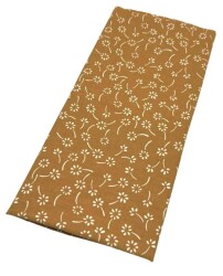 Angel Çanta Aksesuar 120x50 cm Pamuklu Astarlık Kumaş Hardal Sarı Çıtır Çiçek Desen - Angel Çanta Aksesuar