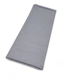 Angel Çanta Aksesuar 120x50 cm Pamuklu Astarlık Kumaş Gri Minik Puantiye - Angel Çanta Aksesuar