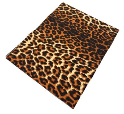 Angel Çanta Aksesuar 120x50 cm Pamuklu Astarlık Kumaş Leopar Desenli Yeni - 2