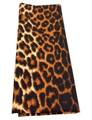 Angel Çanta Aksesuar 120x50 cm Pamuklu Astarlık Kumaş Leopar Desenli Yeni - 1