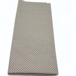 Angel Çanta Aksesuar 120x50 cm Pamuklu Astarlık Kumaş Sütlü Kahve Minik Puantiyeli - Angel Çanta Aksesuar