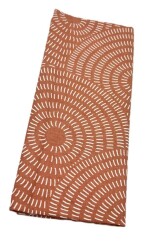 Angel Çanta Aksesuar 120x50 cm Pamuklu Astarlık Kumaş Taba Daire Desenli - Angel Çanta Aksesuar