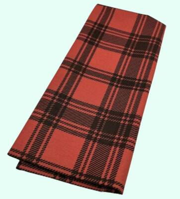 Angel Çanta Aksesuar 120x50 cm Pamuklu Astarlık Kumaş Taba Ekose Desen - 1