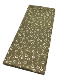 Angel Çanta Aksesuar 120x50 cm Pamuklu Astarlık Kumaş Yeşil Çıtır Çiçek Desen - Angel Çanta Aksesuar