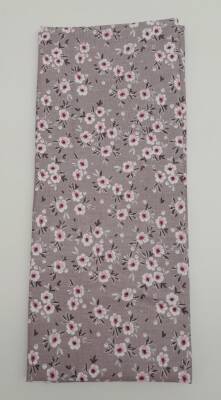 Angel Çanta Aksesuar 120X50 Cm Pudra Küçük Çiçekli Desen Pamuklu Astarlık Kumaş No:13 - 1