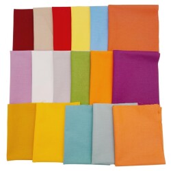 Angel Çanta Aksesuar 30x25 cm Pamuklu Patchwork Kırkyama Parça Kumaş Set:03 - Angel Çanta Aksesuar