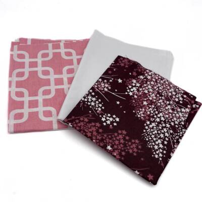 Angel Çanta Aksesuar 60x35 cm Pamuklu Astarlık Kumaş, Patchwork Kumaş, Hobilik Kumaş Set:14 - 1