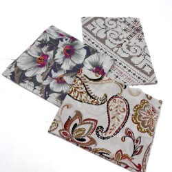 Angel Çanta Aksesuar 60x35 cm Pamuklu Astarlık Kumaş, Patchwork Kumaş, Hobilik Kumaş Set:15 - Angel Çanta Aksesuar