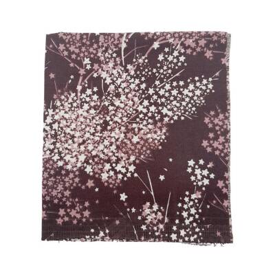 Angel Çanta Aksesuar 80x35 cm Pamuklu Astarlık Kumaş Yıldız Desen Mor Renk No:36 - 1