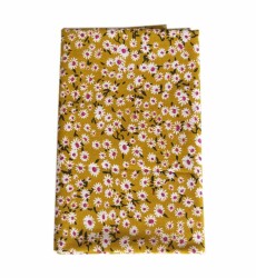 Angel Çanta Aksesuar 80X50 Cm Pamuklu Astarlık Kumaş Minik Papatya - Angel Çanta Aksesuar