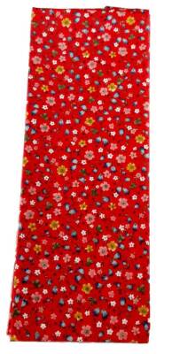 Angel Çanta Aksesuar 85X50 Cm, Pamuklu Astarlık Kumaş Kırmızıya Desenli - 1