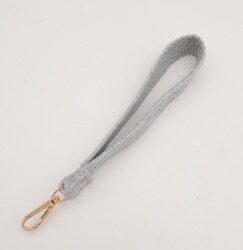 Angel Çanta Aksesuar Açık Gri Pamuklu Kolon Elcik Light Gold Metalli - 2