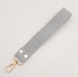 Angel Çanta Aksesuar Açık Gri Pamuklu Kolon Elcik Light Gold Metalli - 3