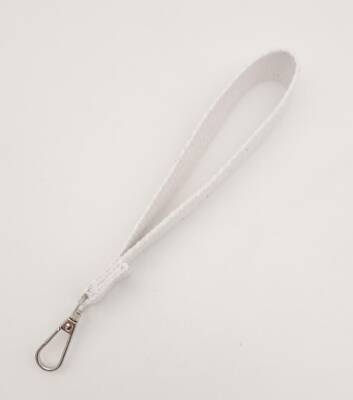 Angel Çanta Aksesuar Beyaz Pamuklu Kolon Elcik Gümüş Metalli - 2