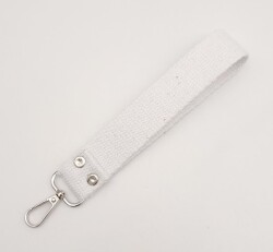 Angel Çanta Aksesuar Beyaz Pamuklu Kolon Elcik Gümüş Metalli - 3