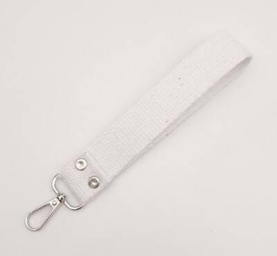 Angel Çanta Aksesuar Beyaz Pamuklu Kolon Elcik Gümüş Metalli - 3