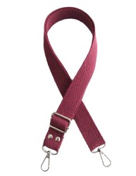 Angel Çanta Aksesuar Bordo Pamuklu Kolon Ayarlamalı Çanta Sapı - Angel Çanta Aksesuar