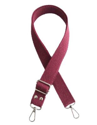 Angel Çanta Aksesuar Bordo Pamuklu Kolon Ayarlamalı Çanta Sapı - 1