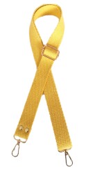 Angel Çanta Aksesuar Pamuklu Kolon 120X3 Cm Sarı Light Gold Metalli - Angel Çanta Aksesuar
