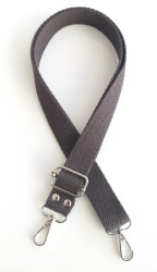 Angel Çanta Aksesuar Koyu Kahve Pamuklu Kolon Ayarlamalı Çanta Sapı - Angel Çanta Aksesuar