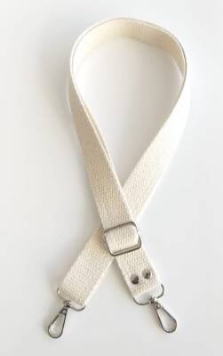 Angel Çanta Aksesuar Krem Pamuklu Kolon Ayarlamalı Çanta Sapı - 1