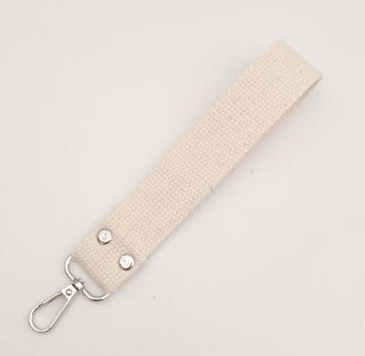 Angel Çanta Aksesuar Krem Pamuklu Kolon Elcik Gümüş Metalli - 3