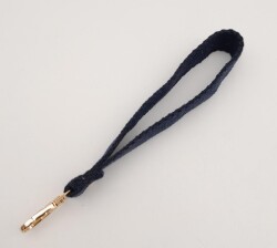 Angel Çanta Aksesuar Lacivert Pamuklu Kolon Elcik Light Gold Metalli - 2