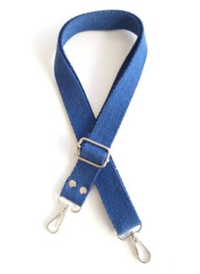 Angel Çanta Aksesuar Mavi Pamuklu Kolon Ayarlamalı Çanta Sapı - 1