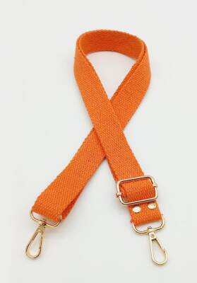 Angel Çanta Aksesuar Pamuklu Kolon 120X3 Cm Turuncu Light Gold Metalli - 1