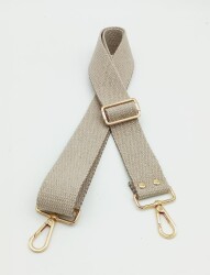 Angel Çanta Aksesuar Pamuklu Kolon 120X4 Cm Light Gold Metal Bej - Angel Çanta Aksesuar