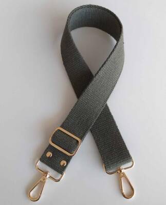 Angel Çanta Aksesuar Pamuklu Kolon 120X4 Cm Light Gold Metal Haki - 1