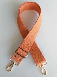 Angel Çanta Aksesuar Pamuklu Kolon 120X4 Cm Light Gold Metal Turuncu - Angel Çanta Aksesuar