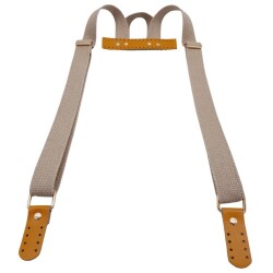 Angel Çanta Aksesuar Pamuklu Kolon Bej Sırt Çantası Sapı Light Gold Metalli - 2