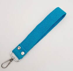 Angel Çanta Aksesuar Turkuaz Pamuklu Kolon Elcik Gümüş Metalli - 3