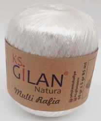 Angel Çanta Aksesuar Parlak Rafya Beyaz Renk No:5 - Angel Çanta Aksesuar